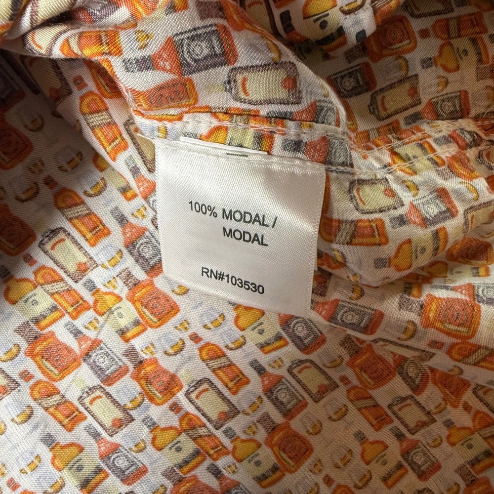 Age of Wisdom Men's XL Novelty‎ Liquor Bottle Print Short Sleeve Shirt AOP - Picture 6 of 9